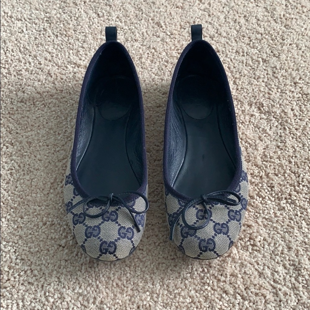 Gucci Monogram Ballet Flats